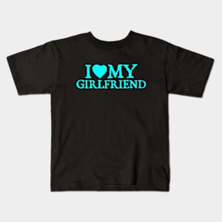 I Love I Heart My Girlfriend Kids T-Shirt